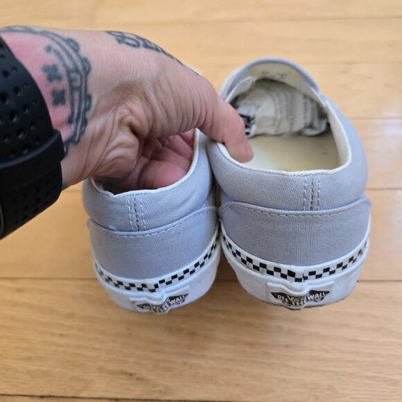 VANS | Classic icy blue canvas whimsy skater sneakers | WMS 7.5 - Picture 7 of 10